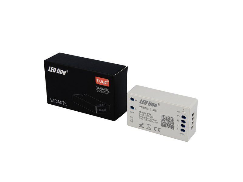 LED kontroller, 12-24V, 3x5A, RGB, Wi-Fi TUYA VARIANTE +RF, LED LINE