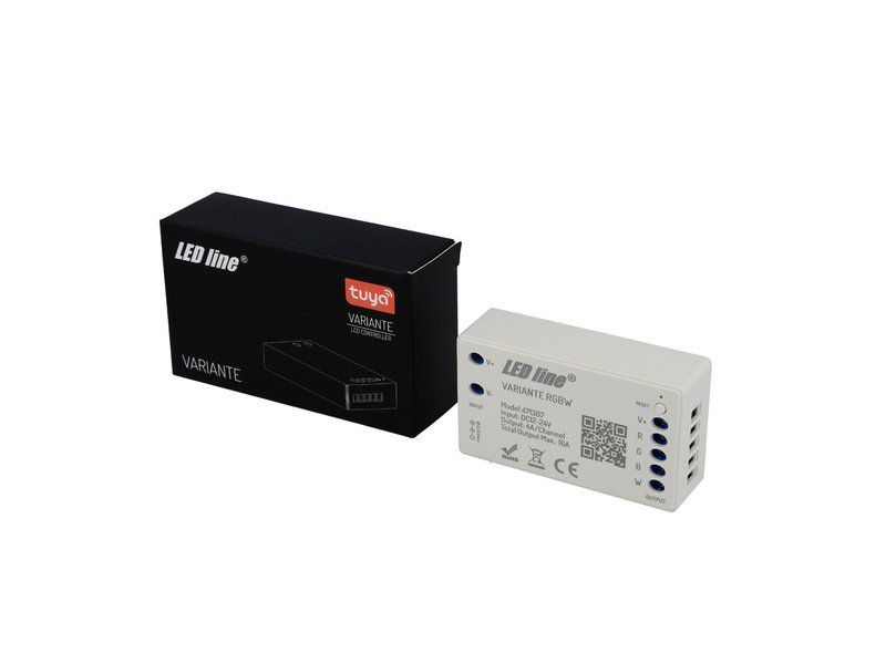 LED kontroller, 12-24V, 4x4A, RGBW, Wi-Fi TUYA VARIANTE +RF, LED LINE