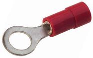 TERMINAL, RING TONGUE, #10, RED, 18AWG