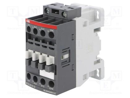 Contactor: 3-pole; NO x3; Auxiliary contacts: NC; 100÷250VAC; 12A ABB AF12-30-01-13