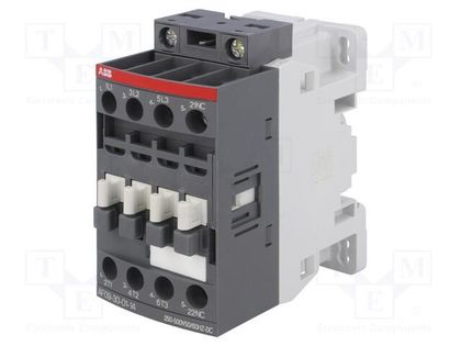 Contactor: 3-pole; NO x3; Auxiliary contacts: NC; 250÷500VAC; 9A ABB AF09-30-01-14