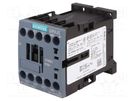 Contactor: 3-pole; NO x3; Auxiliary contacts: NO; 24VAC; 7A; 3RT20 SIEMENS