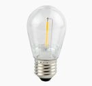 Лампа светодиодная E27 230V ST45 1W, ФИЛАМЕНТ, теплый белый 2700K, 50lm, пластик