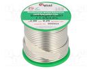 Soldering wire; Sn99Ag0,3Cu0,7; 2mm; 250g; lead free; reel; 3% CYNEL