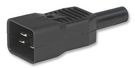 Connector:IEC 60320,AC mains;straight,C20 (I);plug;male;16A
