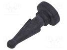 Fastener for fans and protections; Ømount.hole: 5mm; black RICHCO