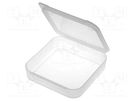 Container: single; polypropylene; 70x70x13mm LICEFA