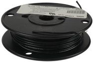 HOOK UP WIRE, 100FT, 16AWG, TIN COPPER, BLACK