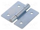 Hinge; Width: 60mm; zinc-plated steel; H: 60mm ELESA+GANTER