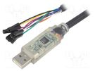 Module: cable integrated; UART,USB; 1.8m; 3.3VDC FTDI