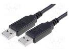 Module: cable integrated; USB; USB A x2; USB 2.0; 2.5m FTDI
