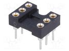 Socket: integrated circuits; DIP6; Pitch: 2.54mm; precision; THT CONNFLY