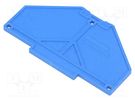 End piece; ways: 4; blue; -25÷70°C; UL94V-0; PPV,PRV WEIDMÜLLER