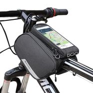 Wozinsky frame bike bag + detachable phone cover up to 6.5 "1.5l black (WBB7BK), Wozinsky