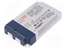 Power supply: switched-mode; LED; 65W; 34÷46VDC; 1400mA; IP20; 86% MEAN WELL