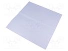 Heat transfer pad: silicone rubber; L: 300mm; W: 300mm; Thk: 0.3mm NINIGI