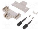 Plug case; PIN: 50; shielded; Locking: screws; Mat: steel; straight TE Connectivity