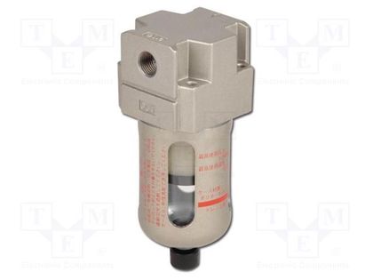 Compressed air filter; 1500l/min; 10bar; 5um; 80g; Thread: G 1/4" SMC AF20-F02-A