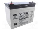 Re-battery: acid-lead; 12V; 36Ah; AGM; maintenance-free; 11.2kg YUASA