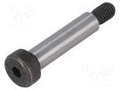 Shoulder screw; steel; M8; 1.25; Thread len: 13mm; hex key; HEX 5mm ELESA+GANTER