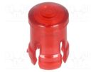 LED lens; round; red; lowprofile; 3mm KEYSTONE