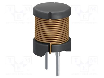 Inductor: wire; THT; 470uH; 0.58A; 1.18Ω; ±10%; Ø8.3x10mm; Pitch: 5mm FASTRON 07HVP-471K-51
