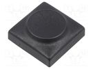 Button; rectangular; black; polyamide; 18.3x18.3mm Marquardt