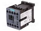 Contactor: 3-pole; NO x3; Auxiliary contacts: NO; 110VAC; 7A; 3RT20 SIEMENS
