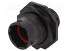 Connector: circular; socket; for panel mounting,front side nut AMPHENOL