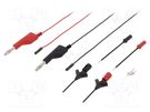 Test leads; red and black; 932959001 HIRSCHMANN T&M