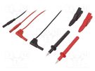 Test leads; red and black; 972340001 HIRSCHMANN T&M