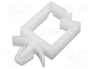 Snap handle; polyamide; natural; Cable P-clips ESSENTRA