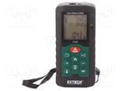 Distance meter; LCD; 0.05÷40m; Meas.accur: ±2mm; 100g; Meter: laser EXTECH
