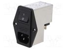 Connector: AC supply; socket; male; 1A; 250VAC; IEC 60320; -25÷85°C SCHURTER