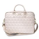 Guess Quilted bag for a 16&quot; laptop - pink, Guess