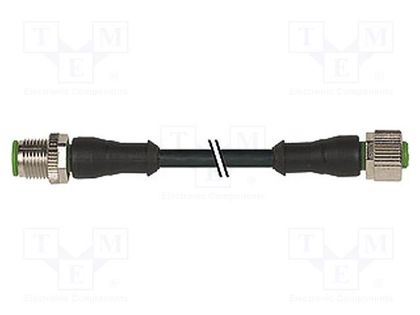 Connection lead; M12; PIN: 5; 2m; plug; 125VAC; 4A; -30÷80°C; PUR,PVC MURR ELEKTRONIK 7000-40041-6250200
