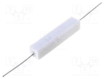 Resistor: wire-wound; cement; THT; 100mΩ; 10W; ±5%; 10x9x49mm ROYAL OHM AX10W-0R1