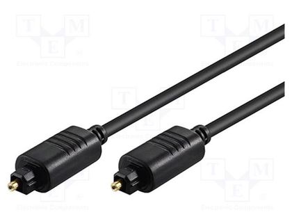 Cable; Toslink plug,both sides; 2m; Øcable: 5mm Goobay AVK-220-0200