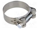 T-bolt clamp; W: 22mm; Clamping: 56÷59mm; chrome steel AISI 430; S MPC INDUSTRIES