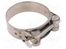 T-bolt clamp; W: 24mm; Clamping: 65÷70mm; chrome steel AISI 430; S MPC INDUSTRIES