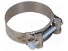 T-bolt clamp; W: 24mm; Clamping: 68÷73mm; chrome steel AISI 430; S MPC INDUSTRIES
