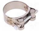 T-bolt clamp; W: 22mm; Clamping: 44÷47mm; chrome steel AISI 430; S MPC INDUSTRIES