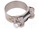 T-bolt clamp; W: 20mm; Clamping: 40÷43mm; chrome steel AISI 430; S MPC INDUSTRIES