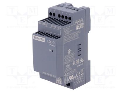 Power supply: switched-mode; for DIN rail; 22.8W; 12VDC; 1.9A SIEMENS 6EP3321-6SB00-0AY0