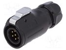 Connector: circular; plug; size 20; 02; male; PIN: 7; with latch LUTRONIC