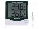 Meter: temperature; digital; LCD; Accur: ±1°C; Resol: 0.1°C EXTECH