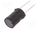 Inductor: wire; THT; 180uH; 2.4A; ±10%; Ø11.5x17.5mm; vertical FERROCORE