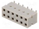 Socket; PCB to PCB; female; Dubox®; 2.54mm; PIN: 12; SMT; Layout: 2x6 Amphenol Communications Solutions