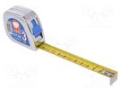 Measuring tape; L: 3m; Width: 19mm; Enclos.mat: ABS; measure MEDID