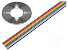 Wire: ribbon; 10x28AWG; 1.27mm; stranded; Cu; unshielded; PVC; 300V BQ CABLE